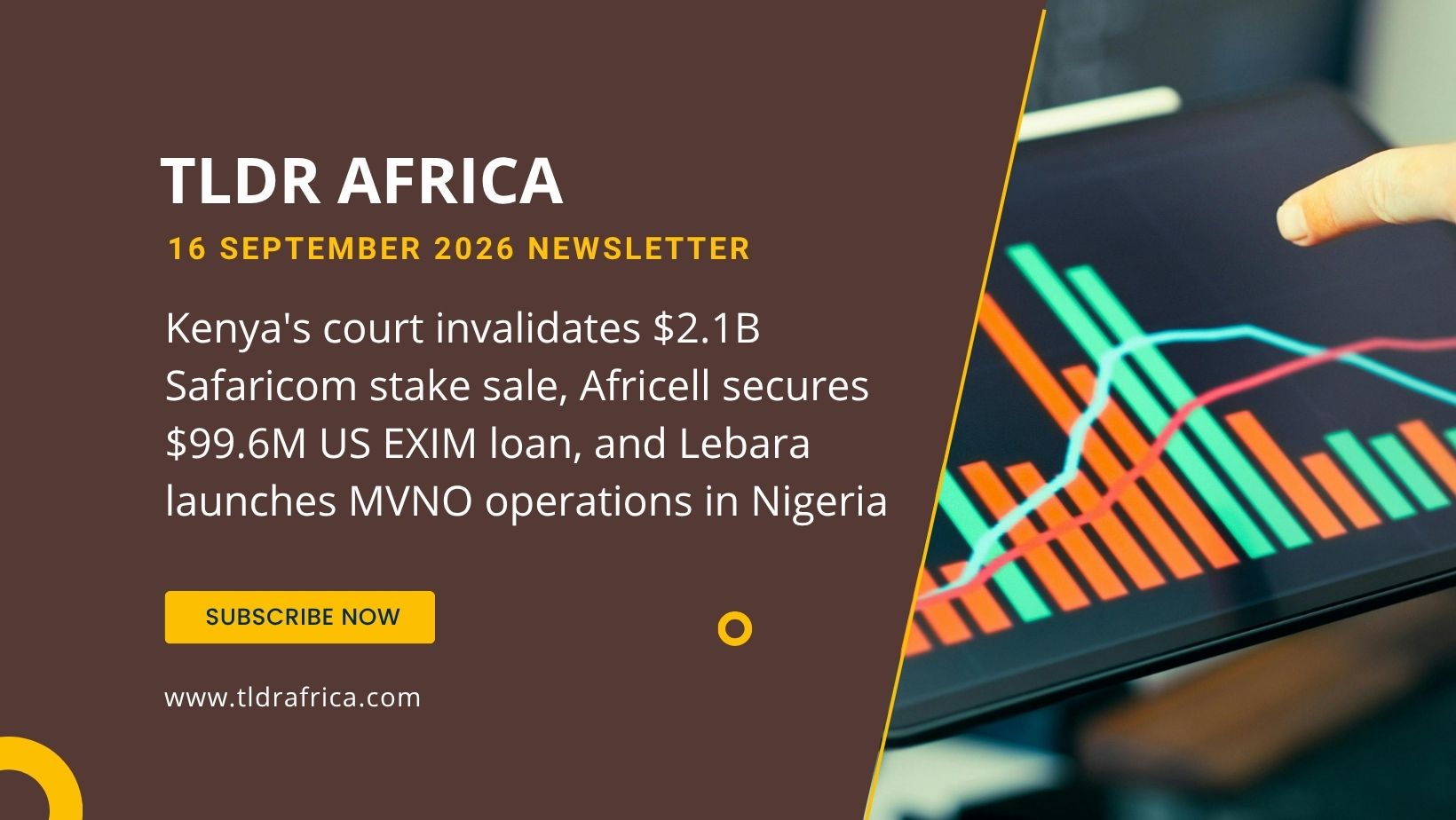 Kenya's court invalidates $2.1B Safaricom stake sale, Africell secures $99.6M US EXIM loan, and Lebara launches MVNO operations in Nigeria